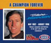 1997 Racing Champions Mini NHRA Dragster #09197-09730 Blaine Johnson Front
