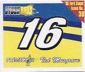 1998 Racing Champions Mini Stock Rods #30 Ted Musgrave Front