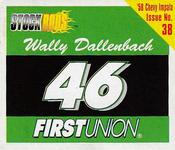1998 Racing Champions Mini Stock Rods #38 Wally Dallenbach Front