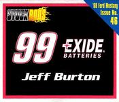 1998 Racing Champions Mini Stock Rods #46 Jeff Burton Front