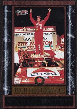 1996 Score Board Autographed - High Performance #HP-9 Michael Waltrip Front