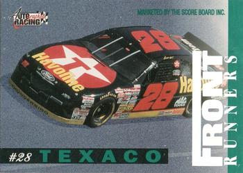 1996 Score Board Autographed - Front Runners #NNO Ernie Irvan/Ernie Irvan's Car Back