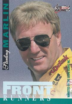 1996 Score Board Autographed - Front Runners #NNO Sterling Marlin/Sterling Marlin Back