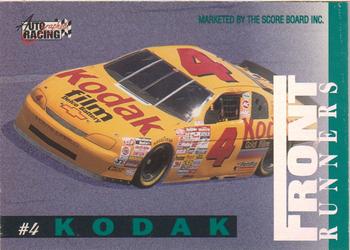 1996 Score Board Autographed - Front Runners #NNO Sterling Marlin/Sterling Marlin's Car Back