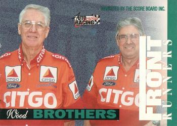 1996 Score Board Autographed - Front Runners #NNO Wood Brothers/#21 Citgo Front