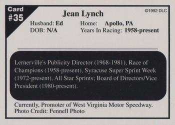 1992 Donny's Lernerville Speedway Part 2 - Silver Edition #35 Jean Lynch Back