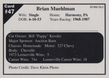 1992 Donny's Lernerville Speedway Part 2 - Silver Edition #47 Brian Muehlman Back