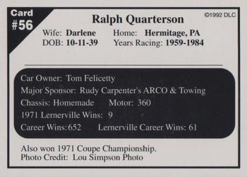 1992 Donny's Lernerville Speedway Part 2 - Silver Edition #56 Ralph Quarterson Back