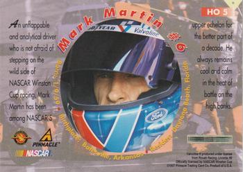 1997 Pinnacle Racer's Choice - High Octane Glow in the Dark: Miller #HO 5 Mark Martin Back