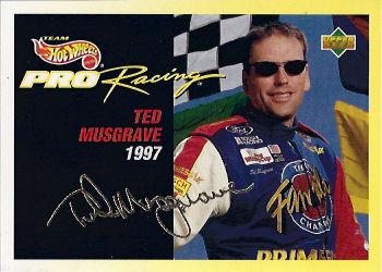 1997 Upper Deck Hot Wheels Pro Racing  #M10 Ted Musgrave Front