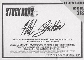 1998 Racing Champions Stock Rods Exclusives #21S Hut Stricklin Back