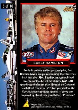 1996 Action Packed Credentials - Speed of Sound #5 Bobby Hamilton Back