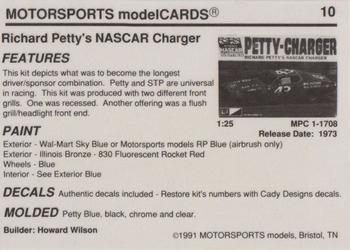 1991 Motorsports Modelcards #10 Richard Petty Back