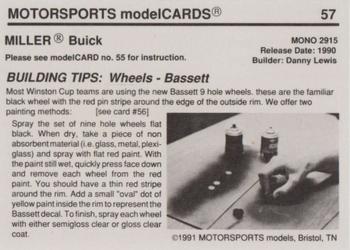 1991 Motorsports Modelcards #57 Dick Trickle Back