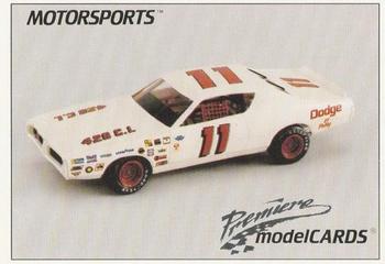 1991 Motorsports Modelcards - Premiere #4 Buddy Baker Front
