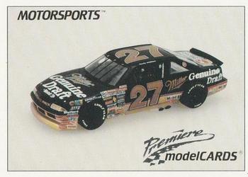 1991 Motorsports Modelcards - Premiere #85 Rusty Wallace Front