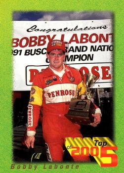 1995 Maxx - Top 5 of 2005 Retail #TOP1 Bobby Labonte Front