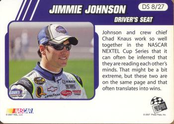 2007 Traks - Driver's Seat Laps #DS 8 Jimmie Johnson Back