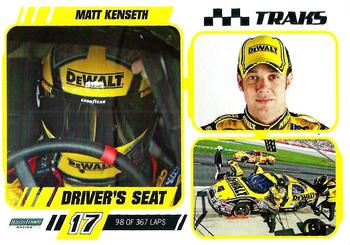 2007 Traks - Driver's Seat Laps #DS 11 Matt Kenseth Front
