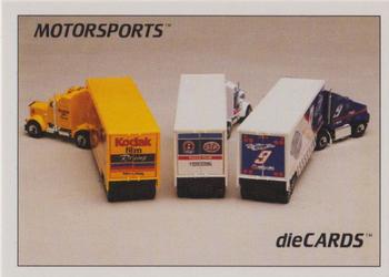 1992 Motorsports Diecards #34 Ernie Irvan/Richard Petty/Bill Elliott Front