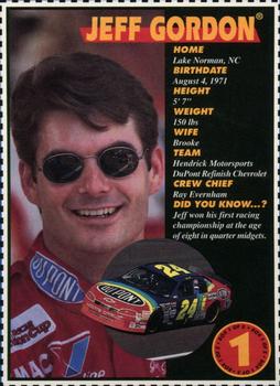 1995 NASCAR Adult Slipper Sox #1 Jeff Gordon Front