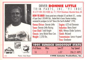 1992 Parts Plus Super Chevy Show #3 Donnie Little Back