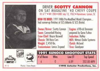 1992 Parts Plus Super Chevy Show #15 Scotty Cannon Back