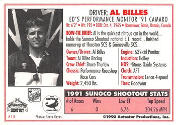 1992 Parts Plus Super Chevy Show #18 Al Billes Back