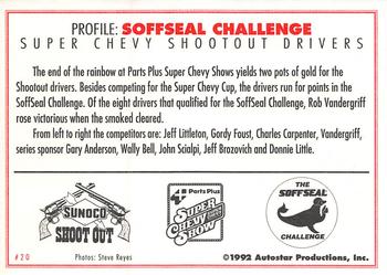 1992 Parts Plus Super Chevy Show #20 Softseal Challenge Back