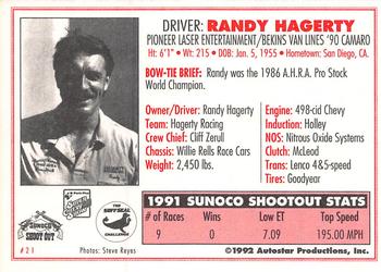 1992 Parts Plus Super Chevy Show #21 Randy Haggerty Back