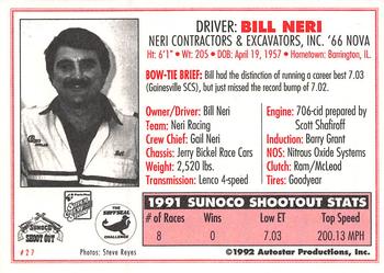 1992 Parts Plus Super Chevy Show #27 Bill Neri Back