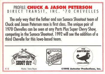1992 Parts Plus Super Chevy Show #28 Chuck Peterson / Jason Peterson Back