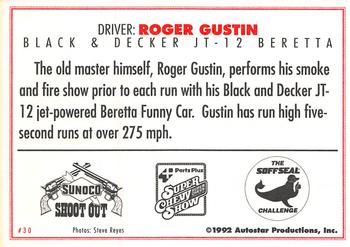 1992 Parts Plus Super Chevy Show #30 Roger Gustin Back