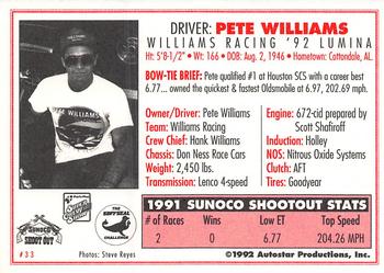 1992 Parts Plus Super Chevy Show #33 Pete Williams Back