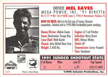 1992 Parts Plus Super Chevy Show #39 Mel Eaves Back