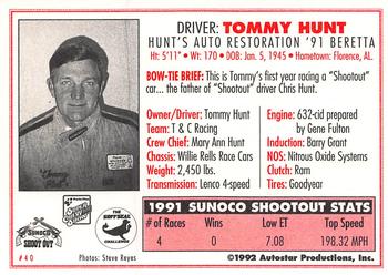 1992 Parts Plus Super Chevy Show #40 Tommy Hunt Back