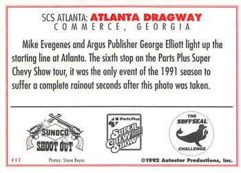1992 Parts Plus Super Chevy Show #42 Atlanta Dragway Back