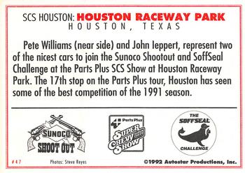 1992 Parts Plus Super Chevy Show #47 Houston Raceway Park Back