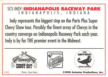 1992 Parts Plus Super Chevy Show #48 Indianapolis Raceway Park Back