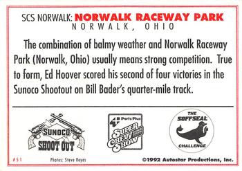 1992 Parts Plus Super Chevy Show #51 Norwalk Raceway Park Back