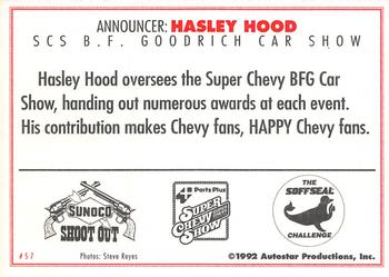 1992 Parts Plus Super Chevy Show #57 BFG Car Show Back
