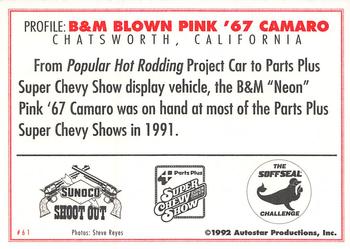 1992 Parts Plus Super Chevy Show #61 B&M 67 Camaro Back