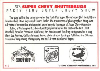1992 Parts Plus Super Chevy Show #65 Super Chevy Shutterbug Back