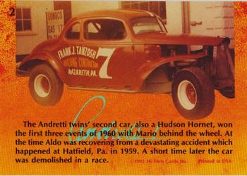1992 Hi-Tech Mario Andretti #2 Mario Andretti / Aldo Andretti Back