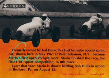 1992 Hi-Tech Mario Andretti #4 Mario Andretti Back