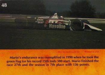1992 Hi-Tech Mario Andretti #48 Mario Andretti Back