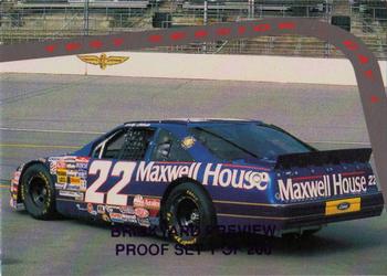 1995 Hi-Tech 1994 Brickyard 400 - Preview Proof #12 Test Session Day 1 Front