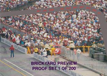 1995 Hi-Tech 1994 Brickyard 400 - Preview Proof #22 Fan Support Front