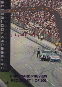 1995 Hi-Tech 1994 Brickyard 400 - Preview Proof #34 500 to 400 Front