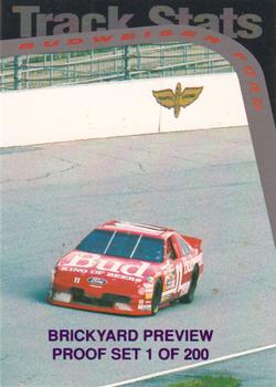 1995 Hi-Tech 1994 Brickyard 400 - Preview Proof #44 Budweiser Ford Front